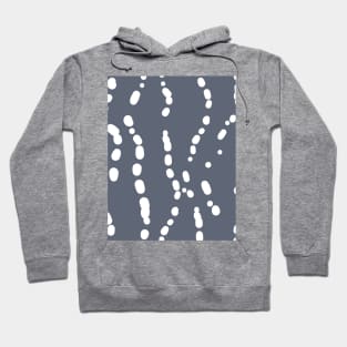 Blue white abstract underwater bubbles Hoodie